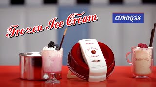 Frozen Ice Cream Maker  Gelatiera Elettrica Cordless Party Time  Ariete 630 [upl. by Casabonne]