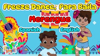 Spanish Freeze Dance Para Baila Bilingual Merengue Activity  HeyAmigoscom [upl. by Erline]