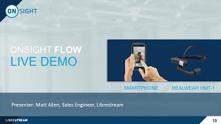Onsight Flow Demo on RealWear HMT1amp Smartphone [upl. by Emiline]