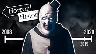 Terrifier The History of Art the Clown  Horror History [upl. by Omixam]