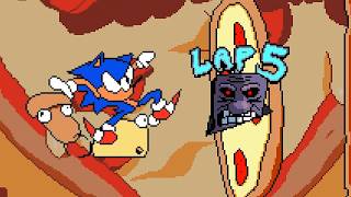 Pizza Tower LAP 5 IS HELL ⚡ Sonic In Lap HELL Pizza Tower mods Gameplay [upl. by Maffa]