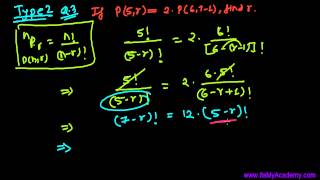 Permutations Question Solving for r Type2  Combinations amp Permutations Lecture 27 [upl. by Alfonso959]