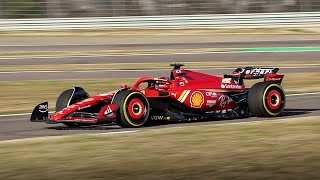 Ferrari SF24 F1 2024 Car Filming Day at Fiorano Circuit [upl. by Kato]