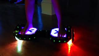 Hover1 Astro Hoverboard with LED Lights Demonstration by Magnolia [upl. by Jennee]