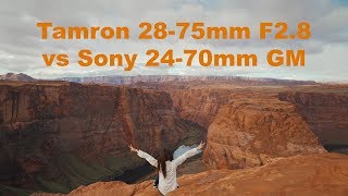 Tamron 2875mm F28 VS Sony 2470mm F28 Gmaster Lens Comparison [upl. by Natsreik]