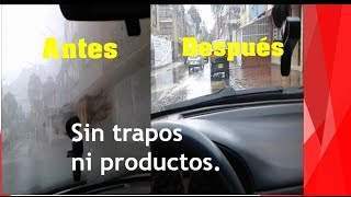 Truco para los parabrisasVIDRIOS EMPAÑADOS del coche Desempañar sin trapos ni productos [upl. by Arza]