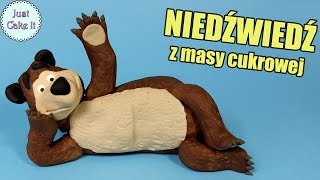 Figurka Niedźwiedzia z masy cukrowej z Masza I Niedźwiedź [upl. by Aitenev]