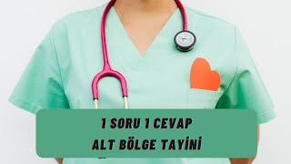 ALT BÖLGE TAYİNİ  1 SORU 1 CEVAP [upl. by Gisela]