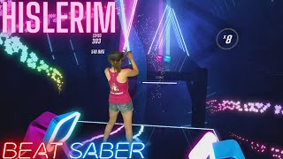 Beat Saber  Serhat Durmus – Hislerim ft Zerrin First Attempt Expert  Mixed Reality [upl. by Asirem]