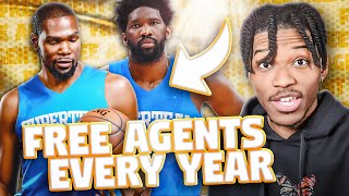 What If ALL Players Were Free Agents Every SEASON in NBA 2K22 [upl. by Fritze108]