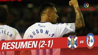 Resumen de CD Tenerife vs CF Rayo Majadahonda 21 [upl. by Elimac]