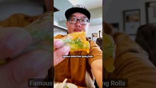 Famous Grilled Pork Spring Rolls at Brodard Chateau in Garden Grove CA shorts vietnamesefood [upl. by Jeremy]