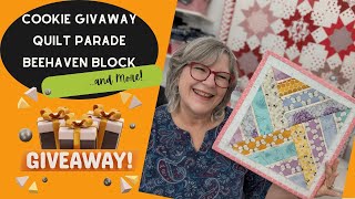 🎁Cookies for 2 of you A Quilt Parade and BeeHaven block [upl. by Pelmas]