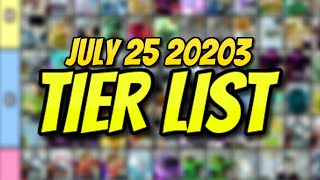 YBA NEW OFFICIAL YBA SKIN TRADING TIER LIST JULY 26 2023 [upl. by Meean]