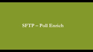 SAPBTPCPI  SFTP Poll Enrich [upl. by Selmore120]