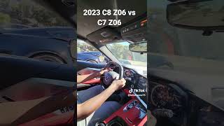 C8 Z06 vs manual C7 Z06 [upl. by Luahs541]