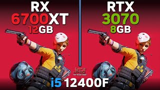 RX 6700 XT vs RTX 3070  i5 12400F  Tested in 17 games [upl. by Muldon]