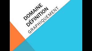 FONCTIONS domaine définition graphiquement [upl. by Mcwilliams]