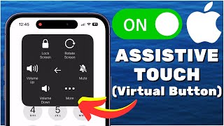 iPhone  How to Turn On Assistive Touch OnScreen Button 2024 [upl. by Oakman]