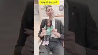 worlds tallest man and shortest woman gazabrecord worldrecord trending viralvideo letest [upl. by Aniraad]