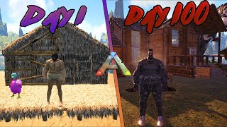 I Played 100 Days of Ark Survival Evolved Heres What Happened [upl. by Yllehs]