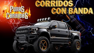 Corridos con Banda Mix Sus Mejores Corridos  3 horas mix de Puros Corridos [upl. by Terina194]