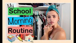 MY SCHOOL 🌞 MORNING ROUTINE  Flippin Katie [upl. by Nnaik]