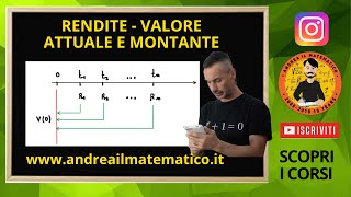 RENDITE  Valore attuale e montante  Matematica Finanziaria [upl. by Solrak]