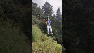 Zipline Adventure zipline adventure masti shorts nainital [upl. by Yttel]