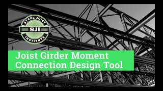 Joist Girder Moment Design Tools [upl. by Blim]