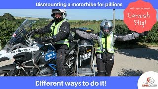 How to dismount your motorbike  with a Pillion [upl. by Dragelin]