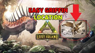 Lost Island Griffin Spawn Location EASY Griffin Taming Where To Find Griffins ARK Lost Island Guide [upl. by Daphie786]