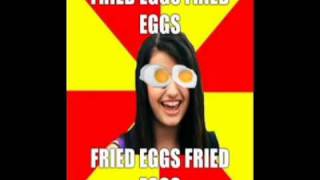 REBECCA BLACK quotFRIDAYquot Food Parody quotFried Eggsquot [upl. by Moia193]