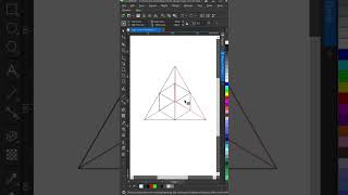 Como fazer Design de Logo com Formatos Geométricos no CorelDRAW 153 shorts [upl. by Aurlie]