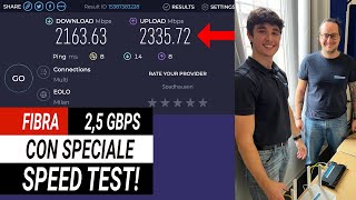 Installiamo la fibra a 25 Gbps  Speedtest REALE [upl. by Naples]