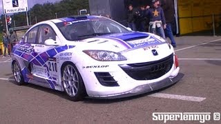 Mazda 3 Sedan 20B Race Car with Rotary Engine [upl. by Ahsie]