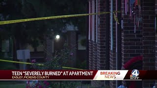 Teen in Easley South Carolina severely burned at apartment complex police say [upl. by Amabelle]