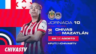 Chivas Femenil vs Mazatlán  NARRACIÓN  Jornada 10  Apertura 2022 [upl. by Toinette]