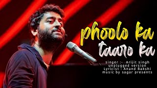 ARIJIT SINGH PHOOLON KA TARO KA  UNPLUGGED VERSION  AI COVER  MUSIC BY SAGAR [upl. by Aretta]