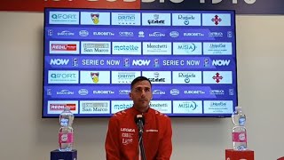 🎤 Conferenza Roberto Pirrello post gara Gubbio  Pontedera [upl. by Malissia]