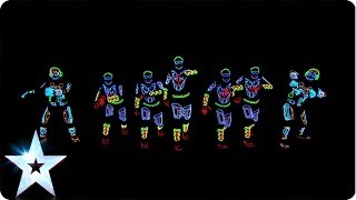 Electro Techno Dance Act  Light Balance  Britains Got Talent 2014 [upl. by Kristien875]