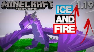 Amphithere  Tame Dragon Update  Ice and Fire Bedrock Addon MCPE 119118 [upl. by Priest]