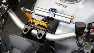 Öhlins steering damper and Ducabike parts for Ducati Monster by carbonworldde [upl. by Furlong698]