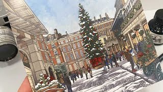 Covent Garden Christmas Tree Greeting Card [upl. by Hochman]