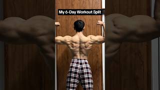 My 6Day Workout Split 💪 bodybuilding fitness shorts [upl. by Malonis]