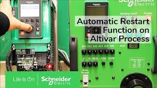 Configuring Automatic Restart Function on Altivar Process Drives  Schneider Electric [upl. by Atram69]