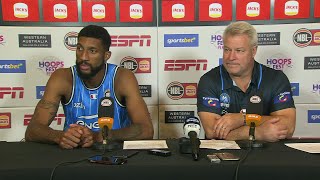 Dean Vickerman and Marcus Lee press conference vs Tasmania JackJumpers  Round 1 NBL25 [upl. by Ekusoyr298]