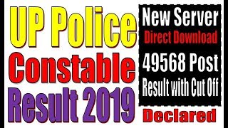 UP Police Constable Result 2019  49568 Post [upl. by Annaeed790]