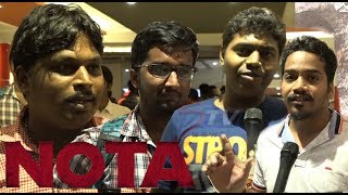 NOTA movie review WITH PUBLIC Vijay Deverakonda  Vijay Deverakonda Sam CS Anand Shankar STV [upl. by Anivlek27]