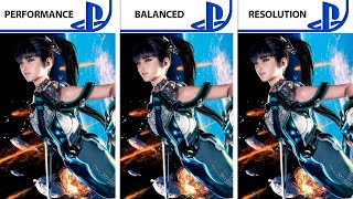 Stellar Blade  Performance  Balanced  Resolution  PS5 Modes Comparison amp Framerate Test  DEMO [upl. by Winshell]